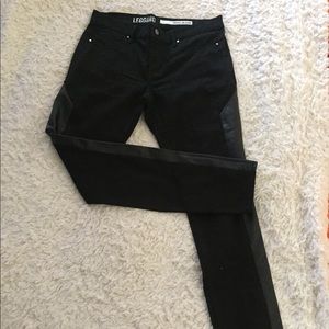 DKNY Leather Lined Jeans